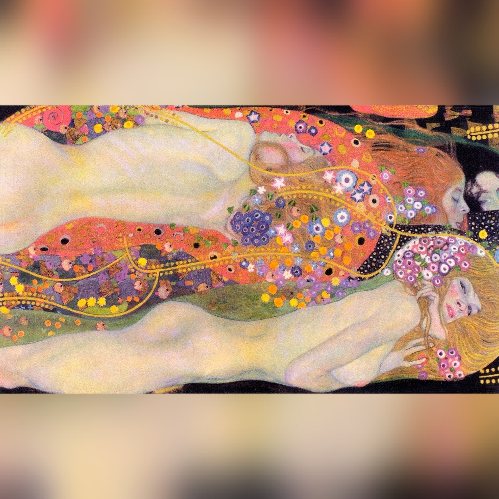 Gustav Klimt's Water Serpents II (1907) Art Print